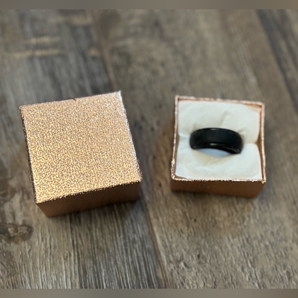 Men’s Black Silicone Ring
